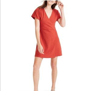Elegant Red Wrap Dress